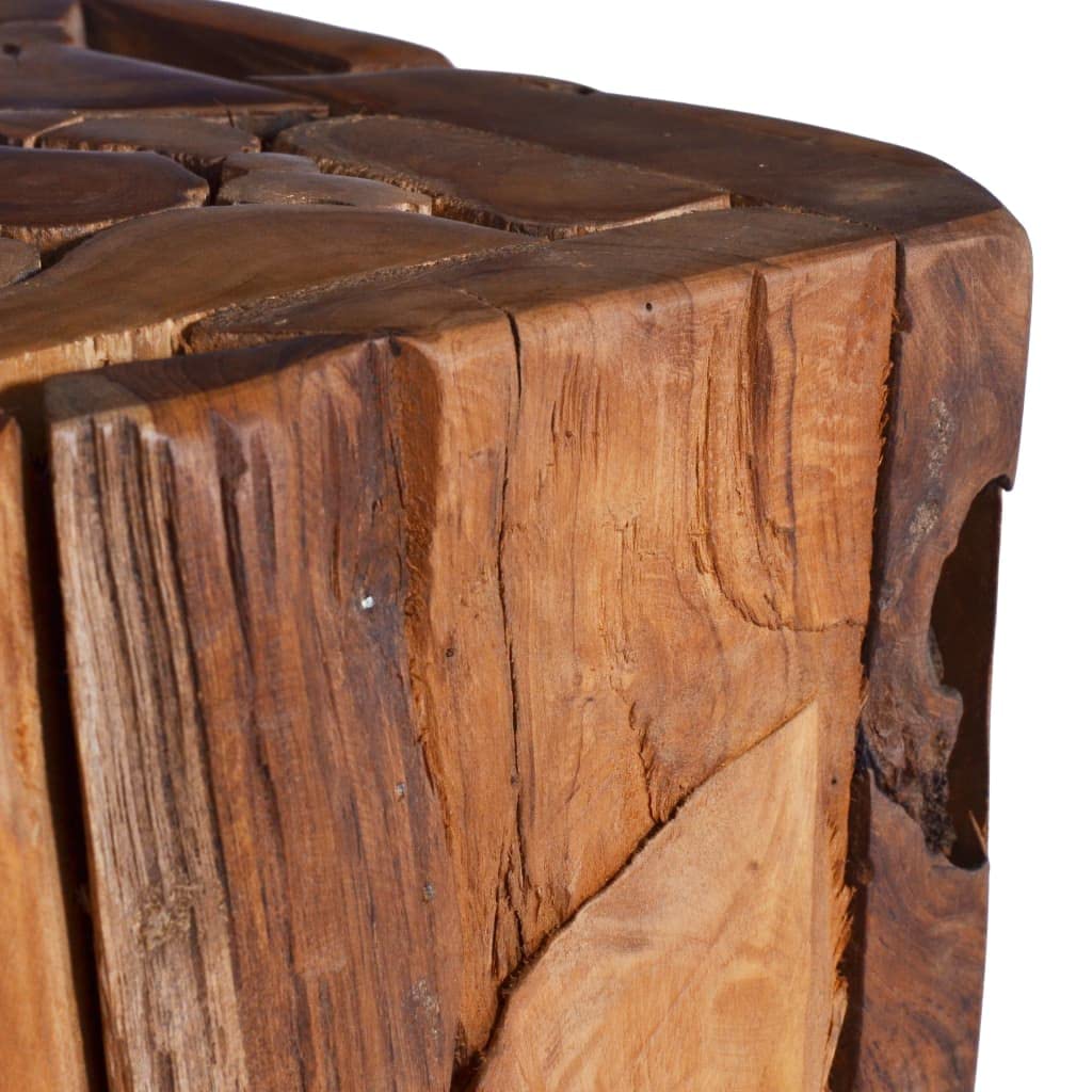 vidaXL Möbel Beistelltisch Teak Massiv 30x30x80 cm