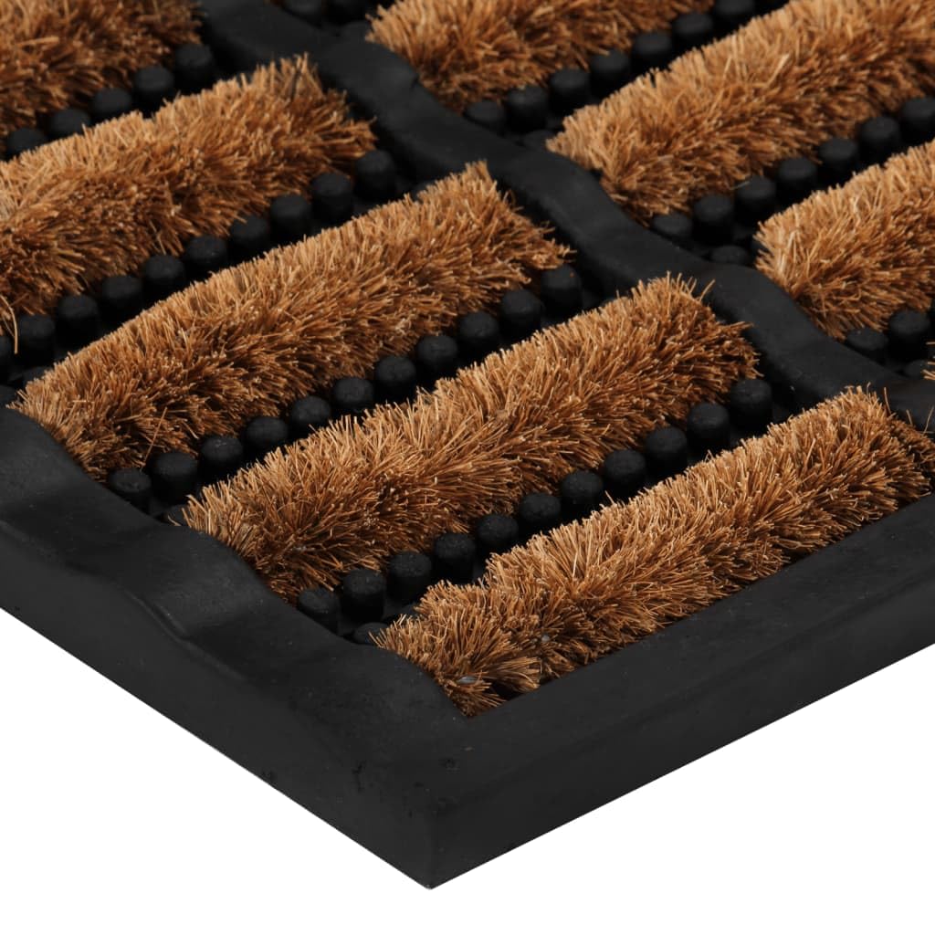 vidaXL Heim & Garten Fußmatte 45x75 cm rechteckig Kokos rutschfest