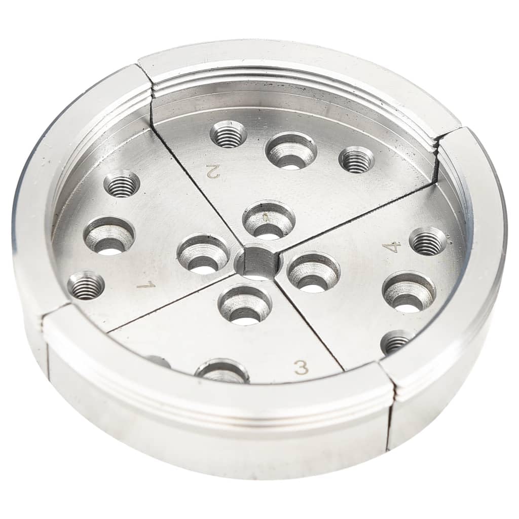 vidaXL Spannfutter Set 3,75 Zoll Stahl selbstzentrierend