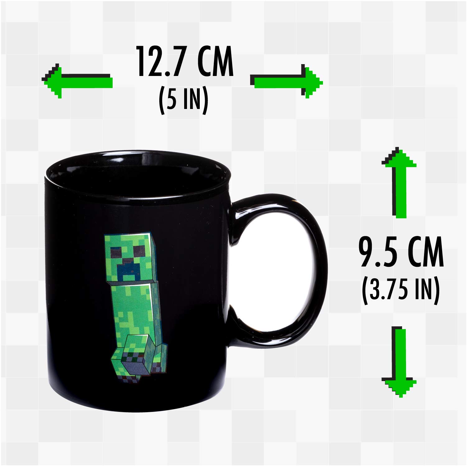 Paladone Minecraft Creeper Thermoeffekt-Tasse 295 ml