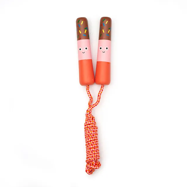 Kikkerland Kidoki Popsicle Springseil Kinder Holz 1,5 m