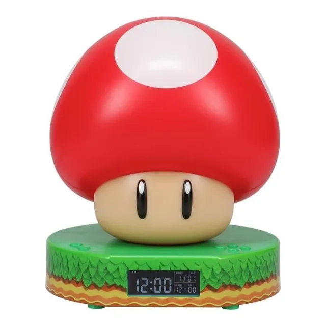 Paladone Super Mario Pilz Digitalwecker Sound Licht Geschenk