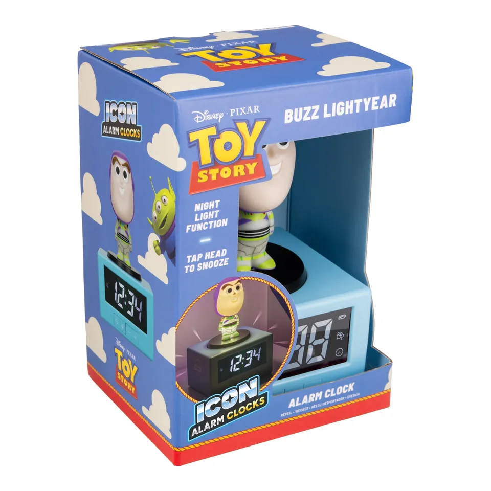Paladone Buzz Lightyear Icon Wecker mit Nachtlicht 14 cm