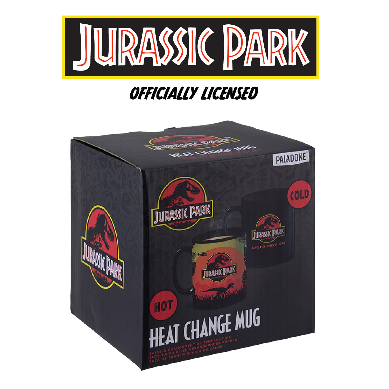 Paladone Jurassic Park PP8188JP Thermobecher mehrfarbig