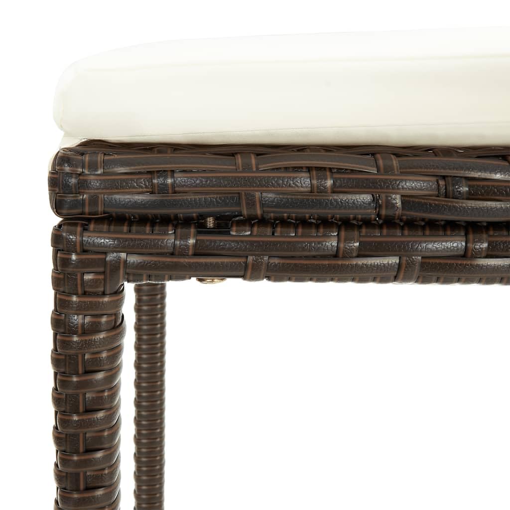 vidaXL Heim & Garten Gartenbar-Set Braun 2-tlg Akazie