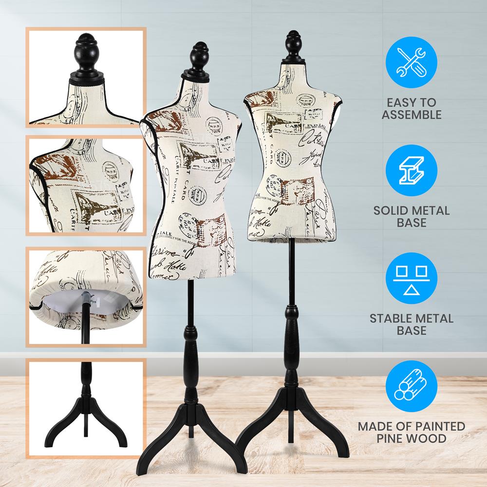 Serenelife Schneiderpuppe Damen Torso verstellbar 52-64 Zoll