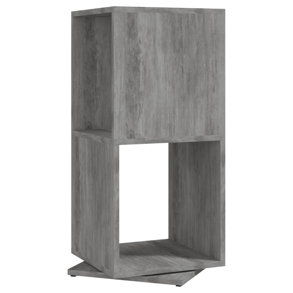 vidaXL Drehregal Betongrau 34,5x34,5x75,5 cm Standregal 360°