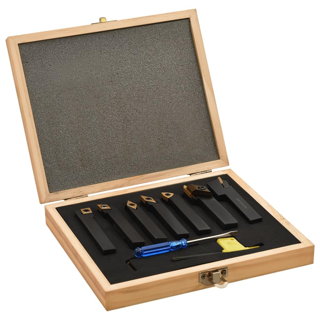 vidaXL Drehmeißel Set 12-tlg. 8x8mm Hartmetall Box