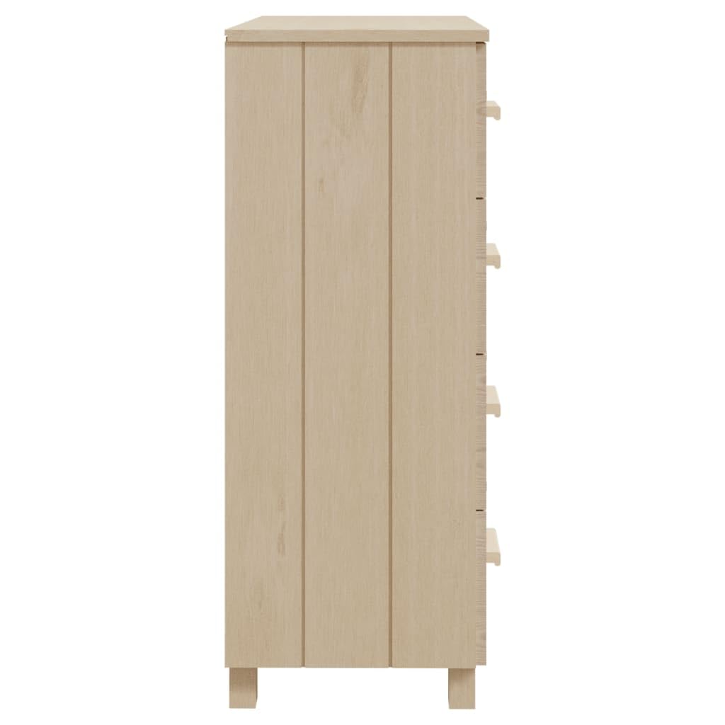 vidaXL Möbel Sideboard 4 Schubladen Honigbraun 79cm Kiefer
