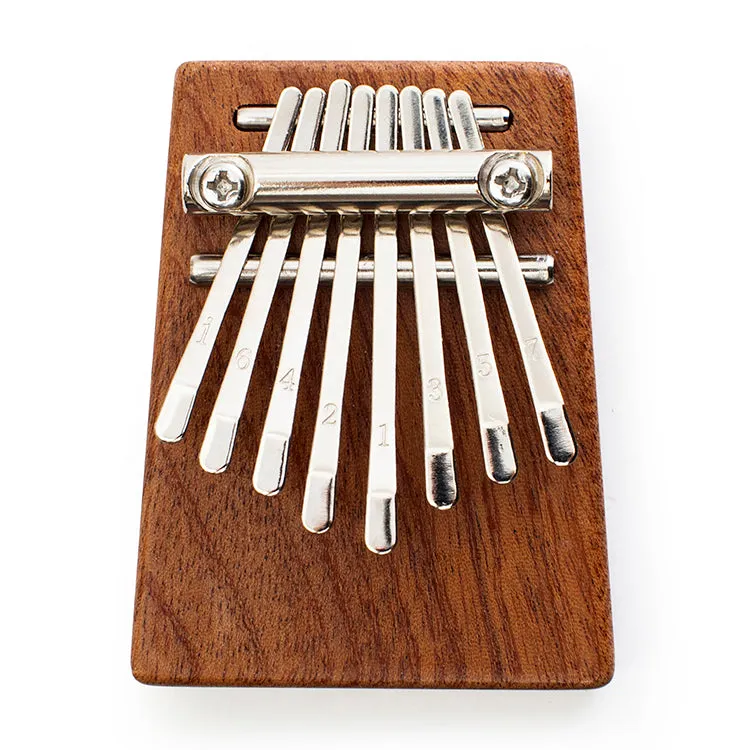 Kikkerland Play Kalimba Daumenklavier 8 Tasten Sapele Holz