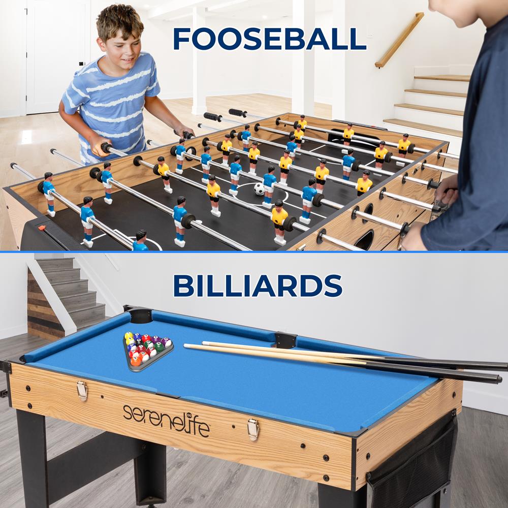 Serenelife Game Tables Spieltisch 6-in-1 48" MDF