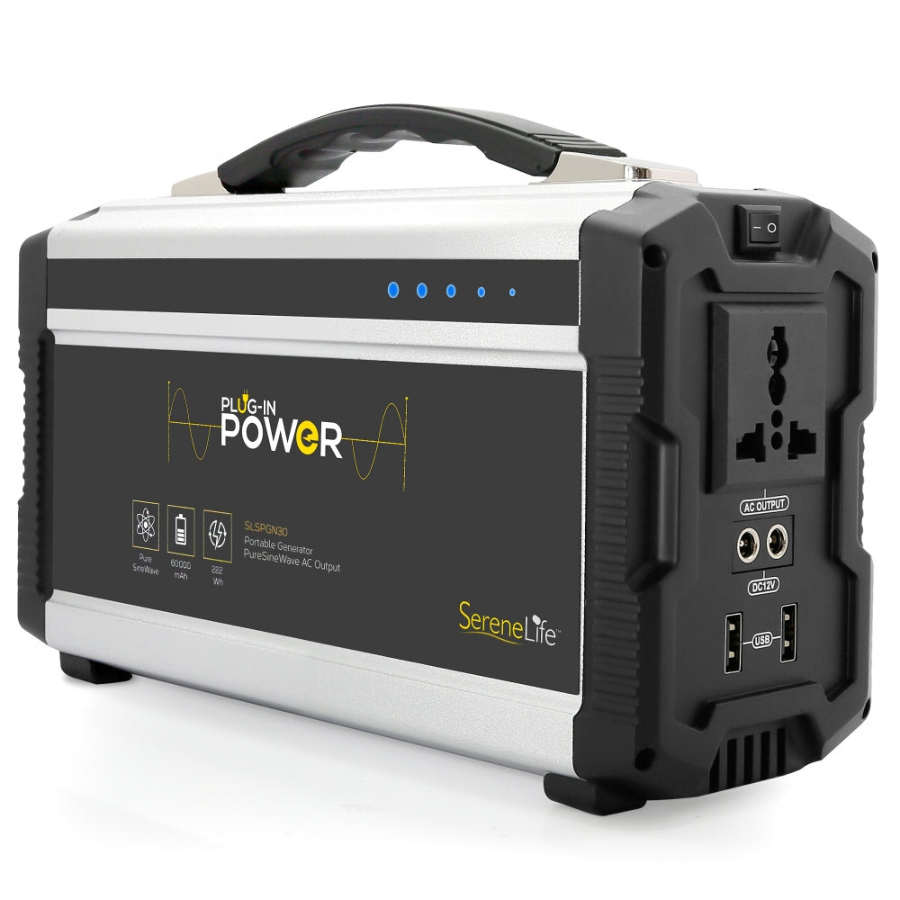 Serenelife Camping Outdoor Powerstation 60000mAh 222Wh