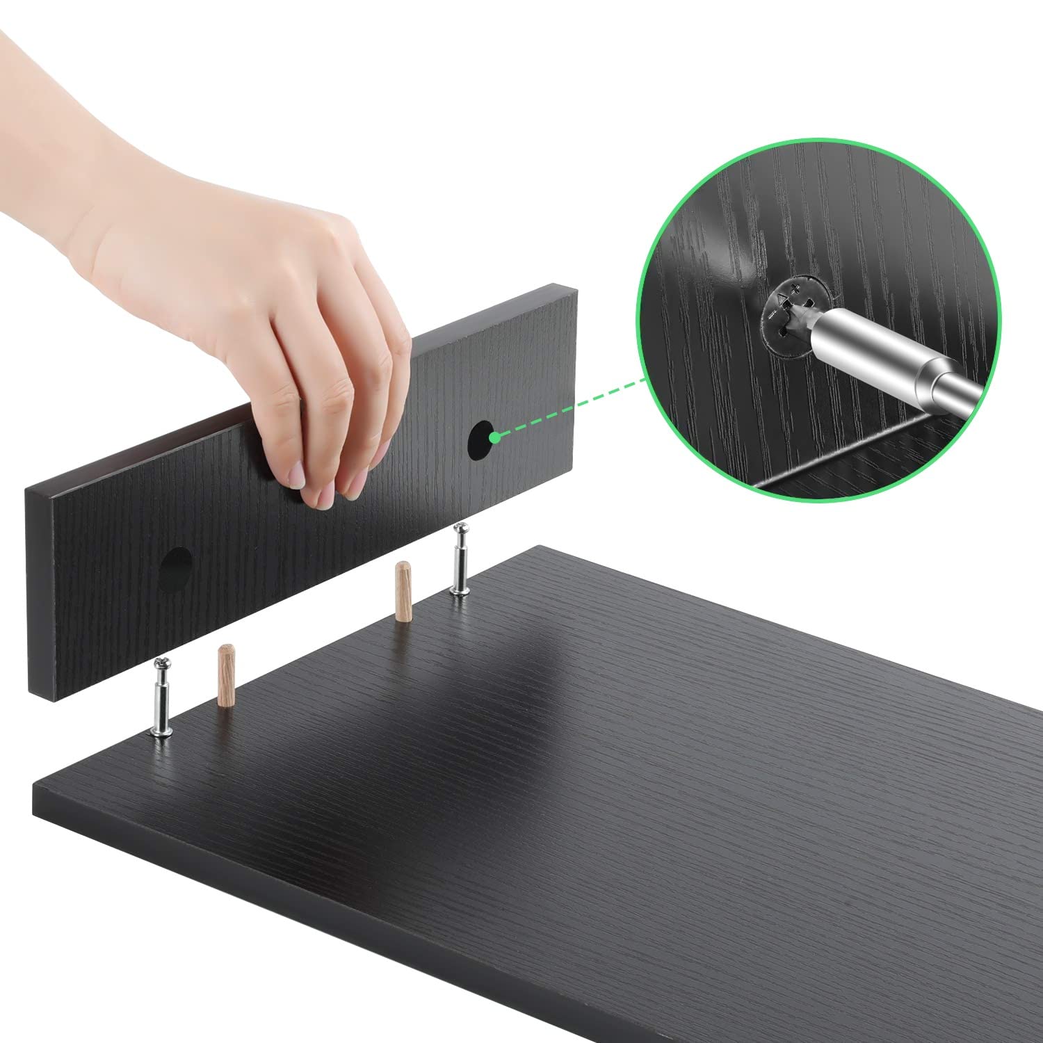 Intirilife Bildschirmständer Schwarz Verstellbar 104 cm