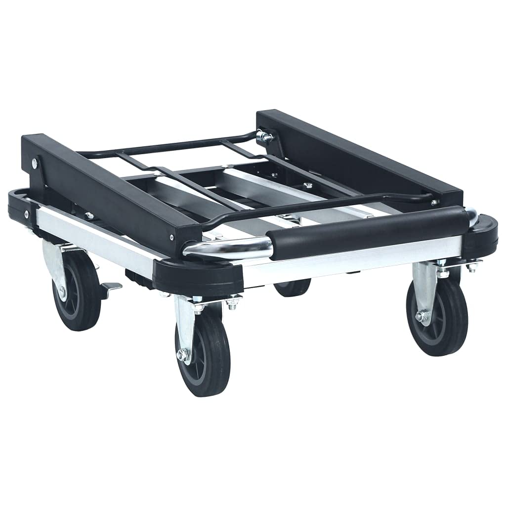 vidaXL Transportwagen klappbar Aluminium 150kg silbern
