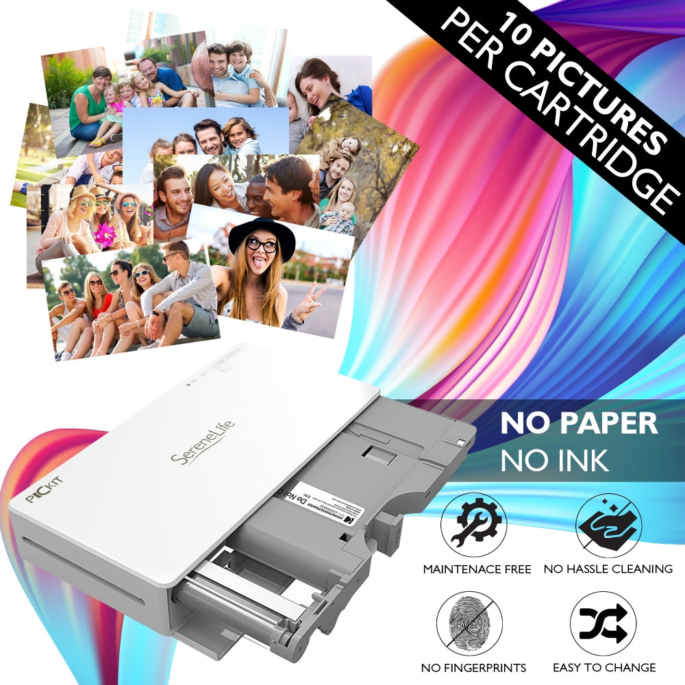 Serenelife Fotodrucker Pickit20 mobil für iPhone Android