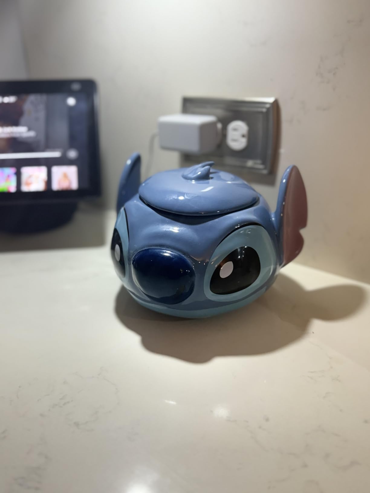 Paladone Homeware Stitch Keksdose Keramik blau mit Deckel