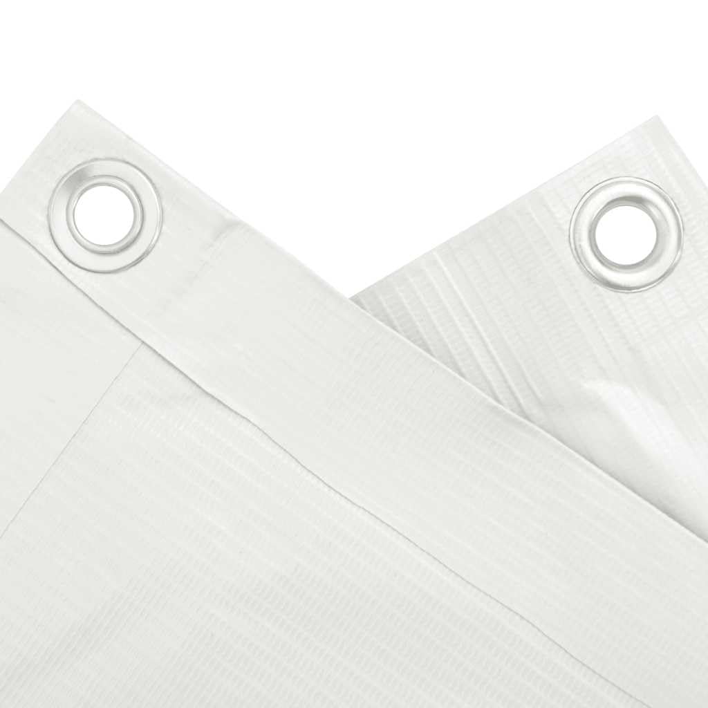 vidaXL Heim & Garten Sichtschutzmatte Weiß PVC