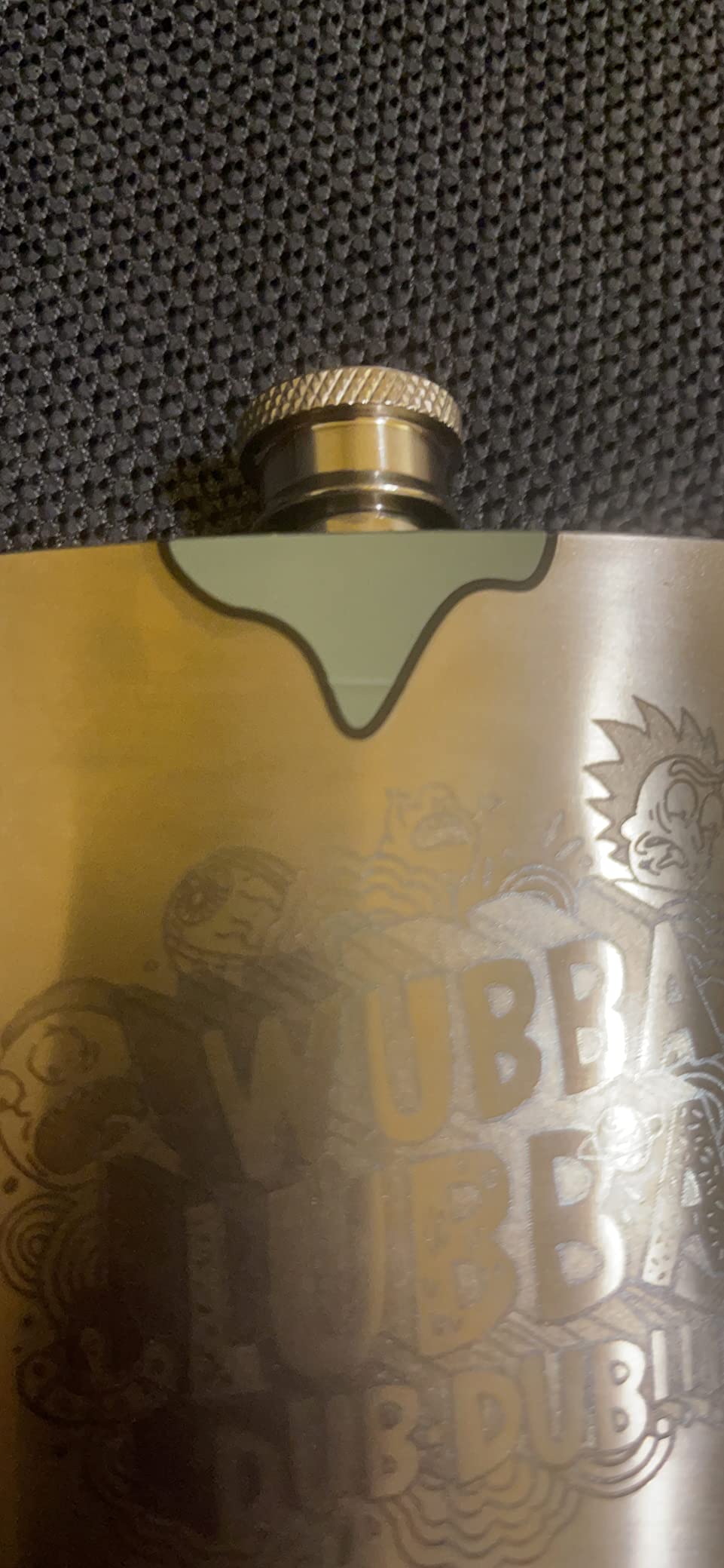 Paladone Rick & Morty Wubba Lubba Dub Flachmann 177ml Edelstahl
