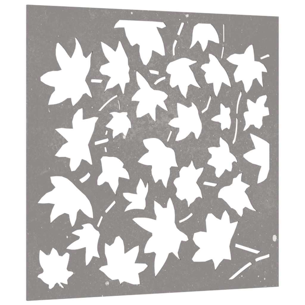 vidaXL Heim & Garten Wanddeko 55x55 cm Cortenstahl Ahornblatt