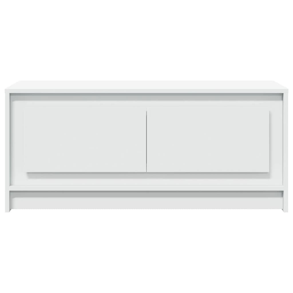 vidaXL LED Couchtisch weiß Holzwerkstoff 100x50 cm