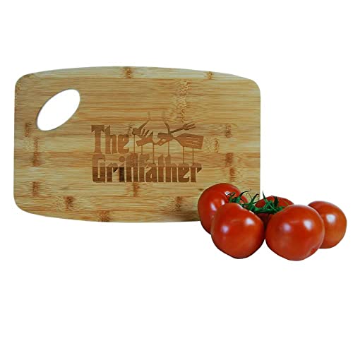 Mikamax Grillfather Schneidebrett Bambus 38x25 cm Gravur