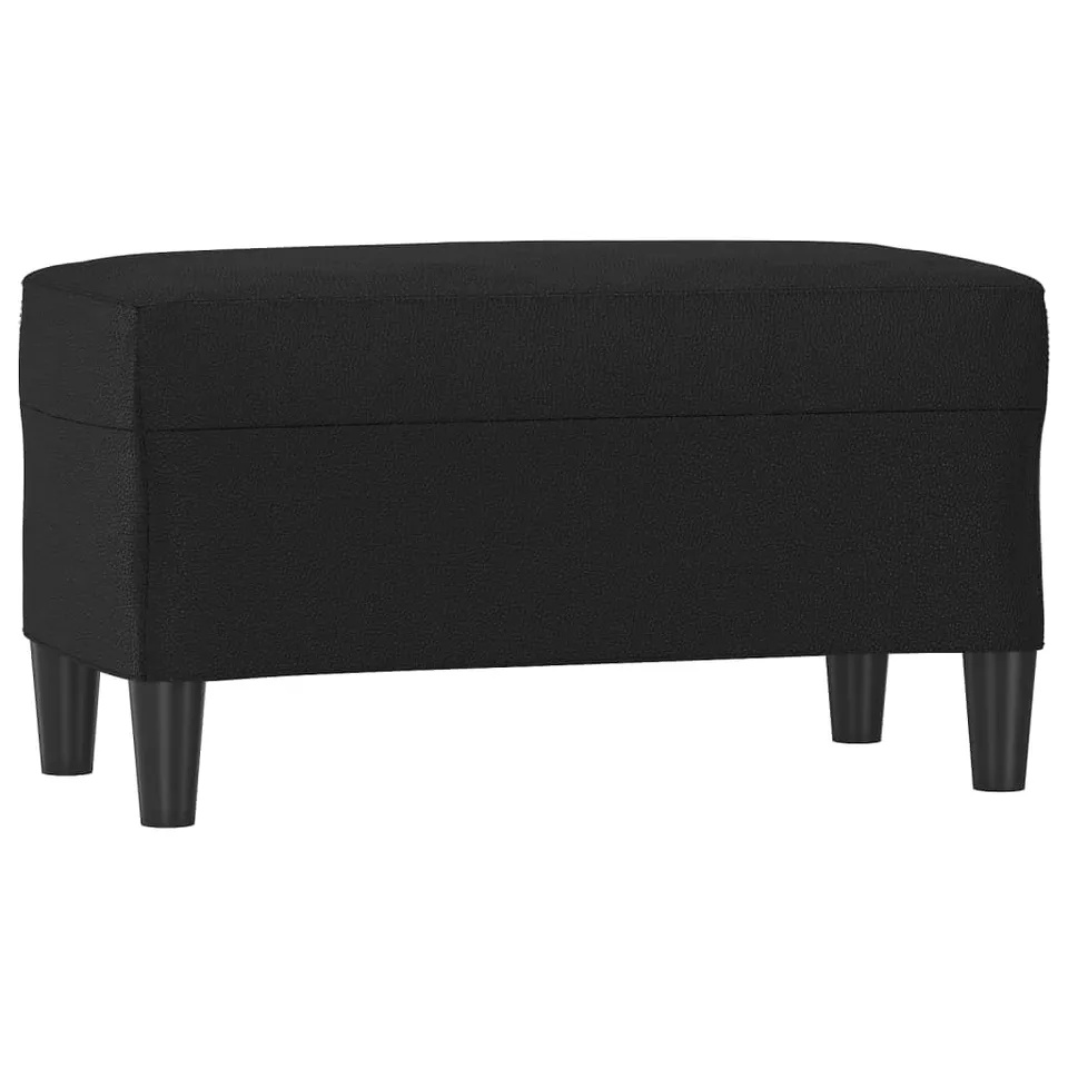 vidaXL Möbel Sitzbank Polsterbank Schwarz 100x35x41 Kunstleder