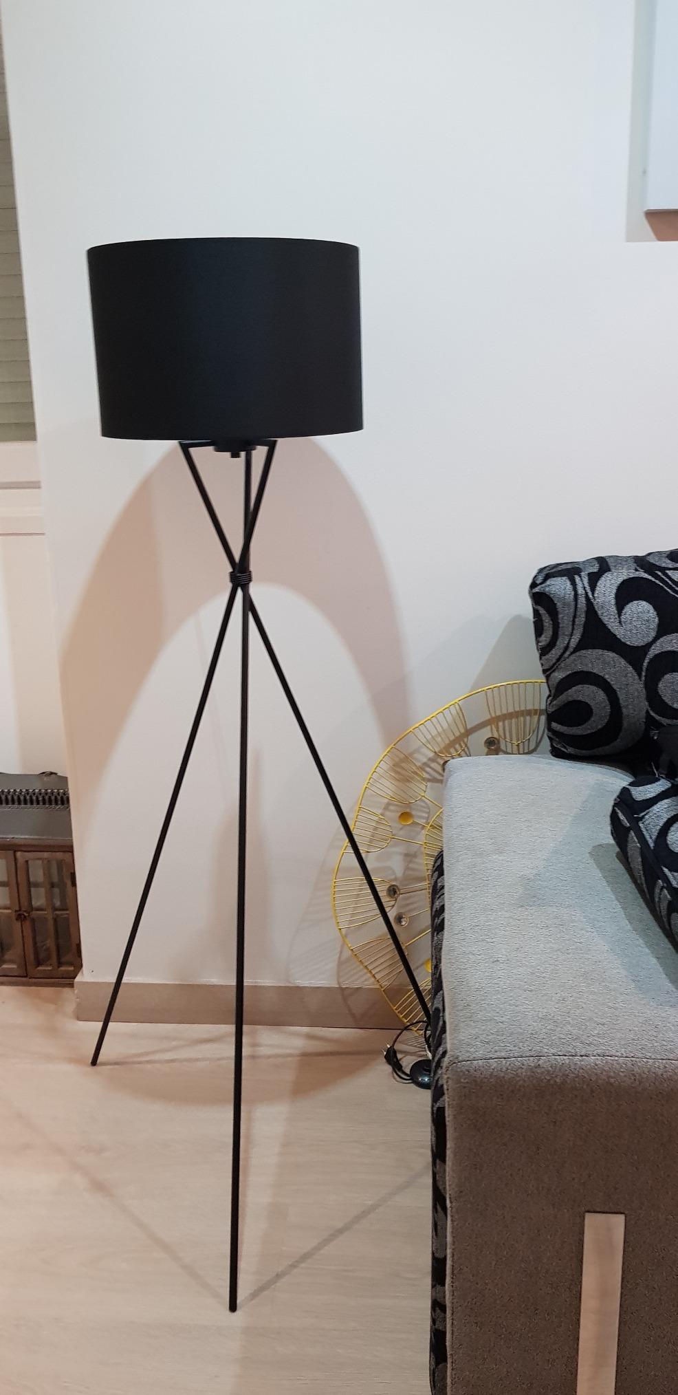 vidaXL Stehleuchte Schwarz Stoffschirm E27 139cm Fußschalter