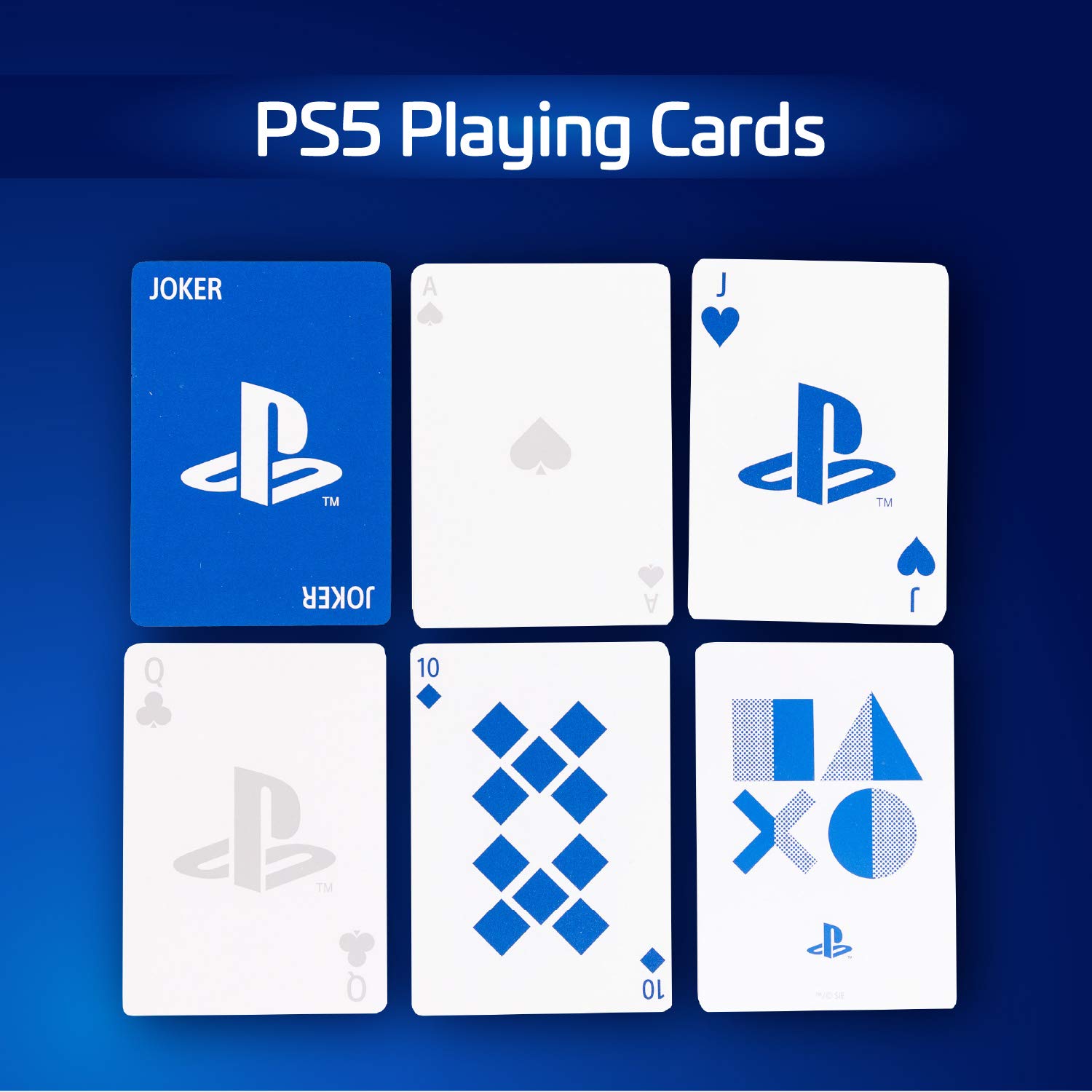 Paladone Playstation Spielkarten PS5 6x9 cm in Dose Geschenk