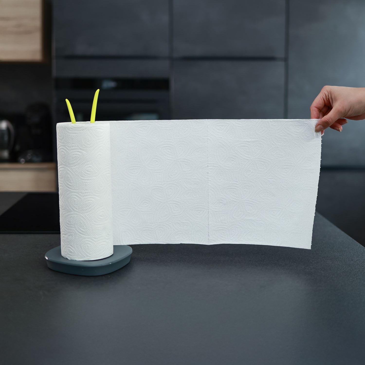Intirilife Küchenrollenhalter Blatt-Optik Grün 32,5 cm Plastik