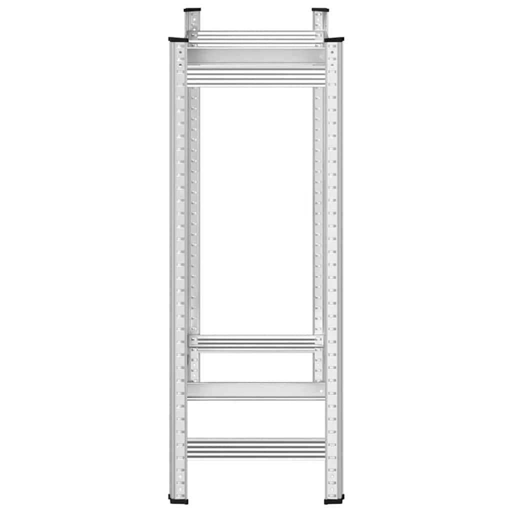 vidaXL Reifenregal 2 Böden Reifenständer Silber 110x40x109 cm