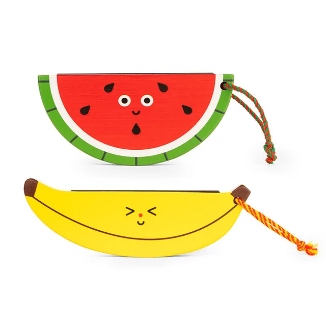 Kikkerland Kidoki Frucht Mundharmonika Holz Banane