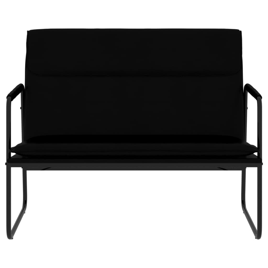 vidaXL Möbel Sitzbank mit Rückenlehne Kunstleder Schwarz 100 cm