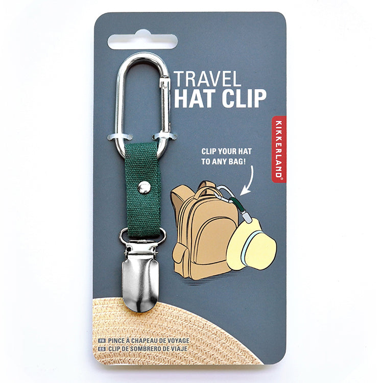 Kikkerland On-The-Go Travel Hat Clip Hutclip Karabiner