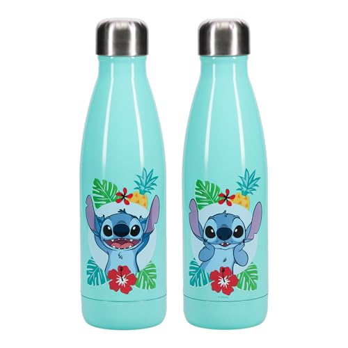 Paladone Stitch Trinkflasche Metall 460 ml Tropical