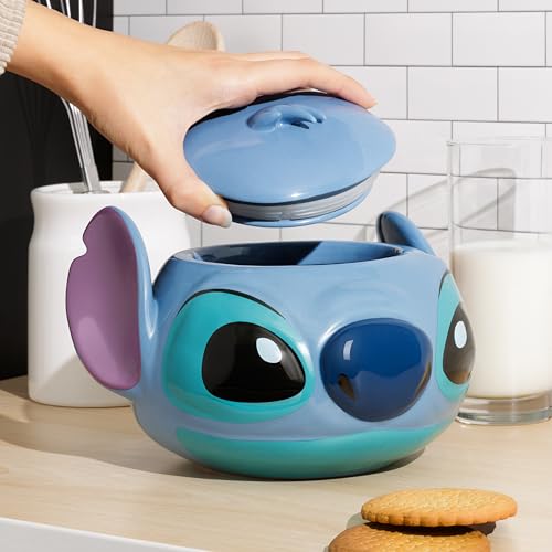 Paladone Homeware Stitch Keksdose Keramik blau mit Deckel
