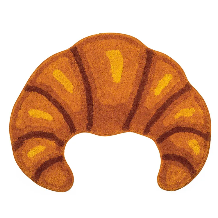 Kikkerland Croissant Bath Rug Badematte Baumwolle