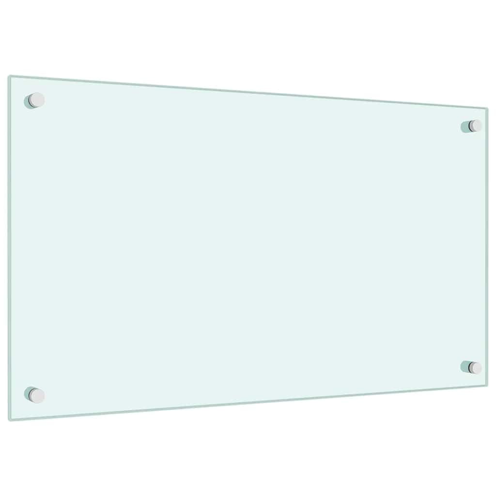 vidaXL Heim & Garten Küchenrückwand Hartglas 70x40 Milchweiß