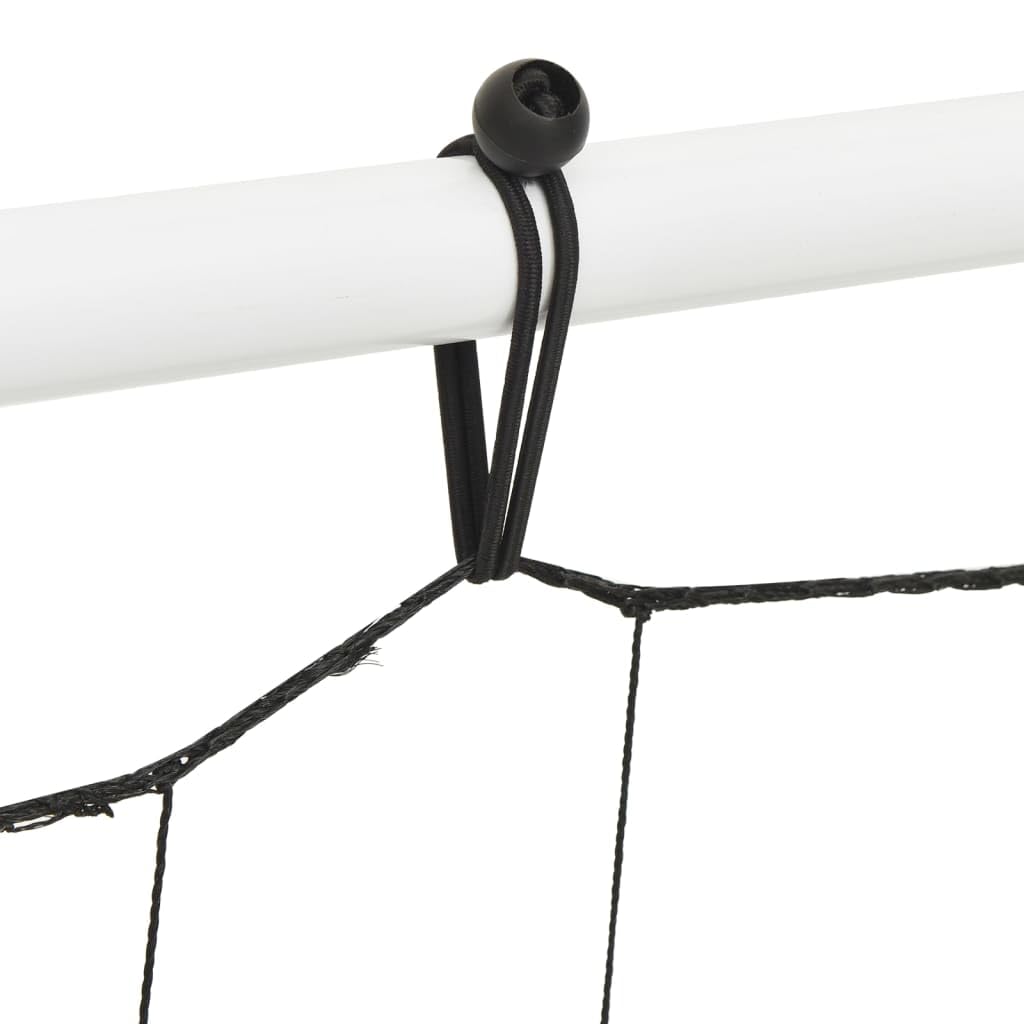 vidaXL Sportartikel Fußball-Rebounder 184x61x123 cm Stahl PE weiß