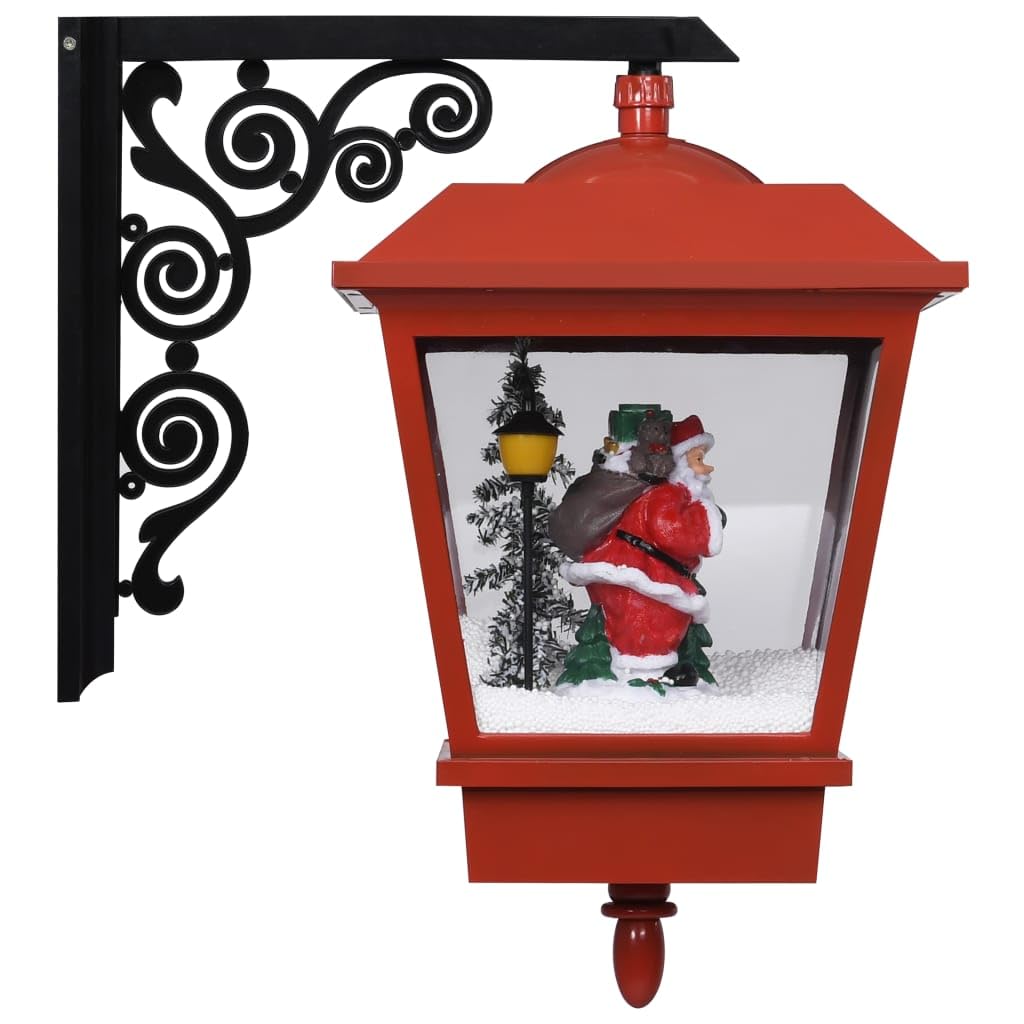 vidaXL Weihnachten Wandleuchte LED Weihnachtsmann rot 40x27x45 cm