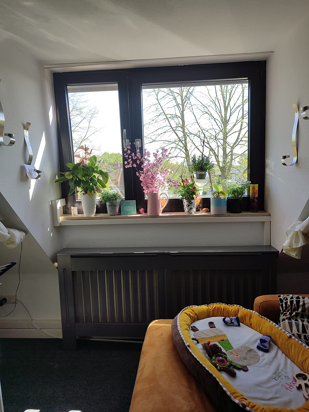 vidaXL Heizkörperverkleidung 112 cm MDF Abdeckung Weiß