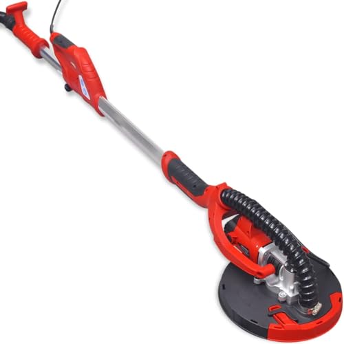 vidaXL Trockenbauschleifer Rot 750 W Deckenschleifer Teleskop