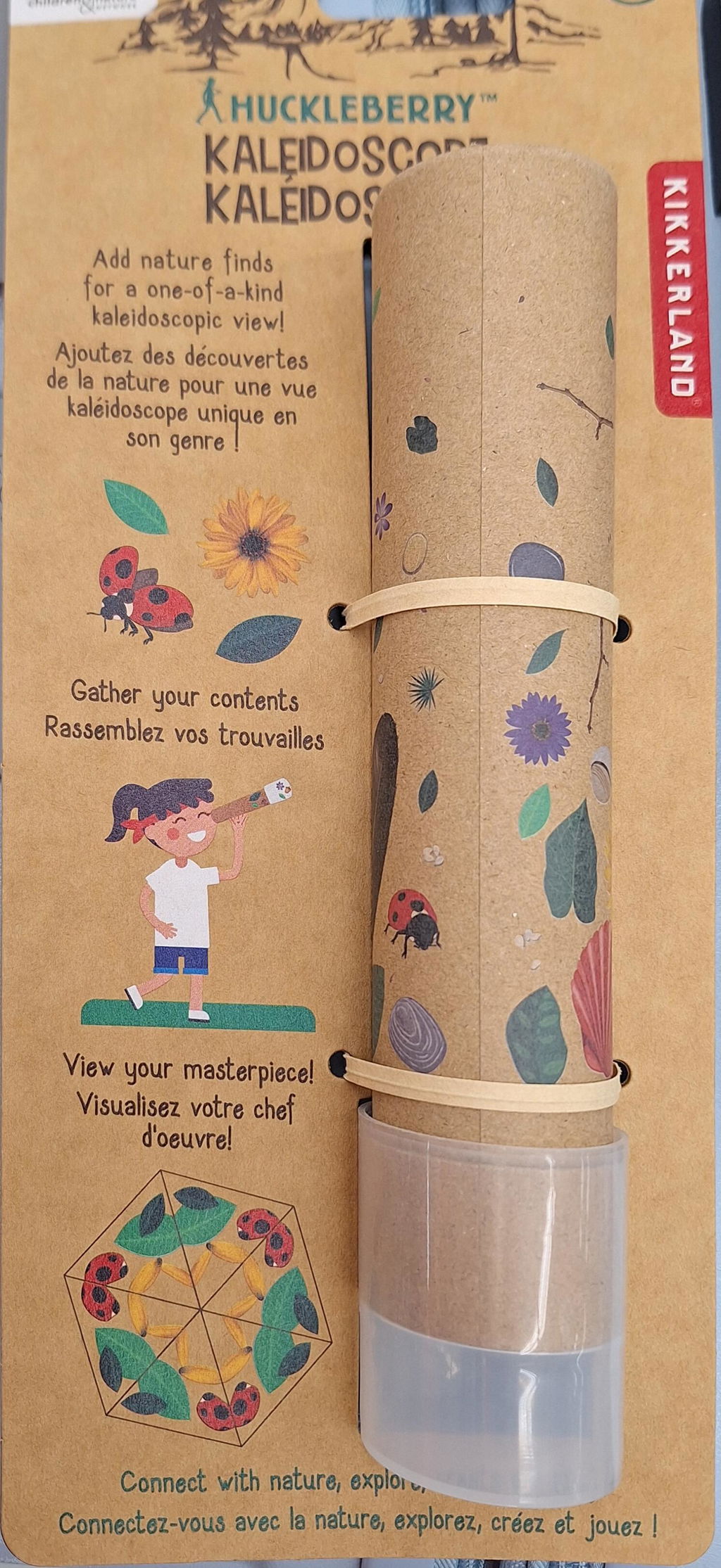 Kikkerland Huckleberry Kaleidoskop Spielzeug Natur für Kinder