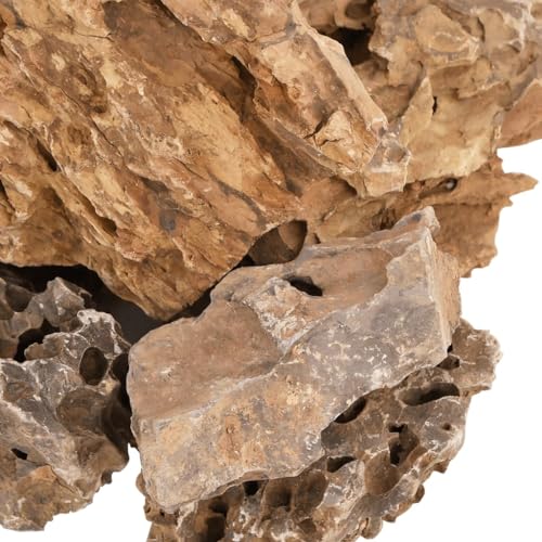 vidaXL Drachensteine 5-30 cm Aquariumsteine Braun 25 kg