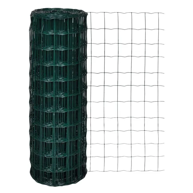 vidaXL Maschendraht Gartenzaun 25x1,7 m Drahtgitter