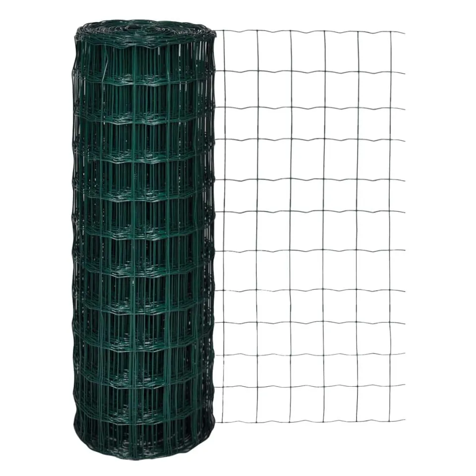 vidaXL Maschendraht Gartenzaun 25x1,7 m Drahtgitter