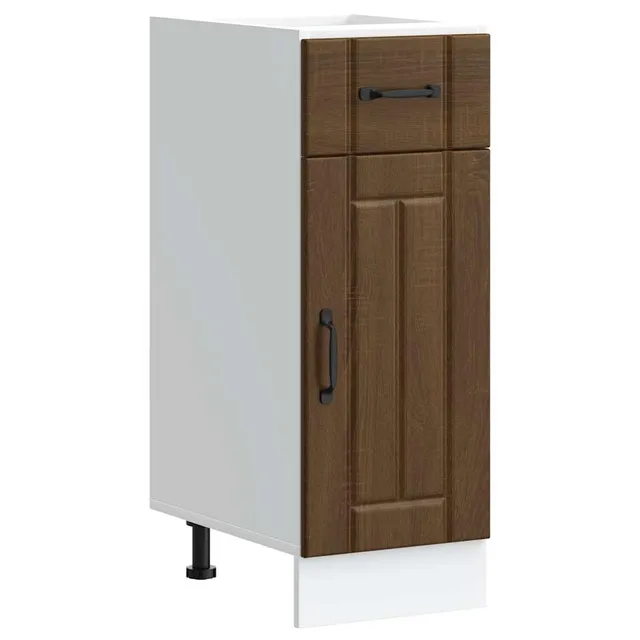 vidaXL Lucca Küchen-Unterschrank Braune Eiche 40x46x81,5 cm Holz
