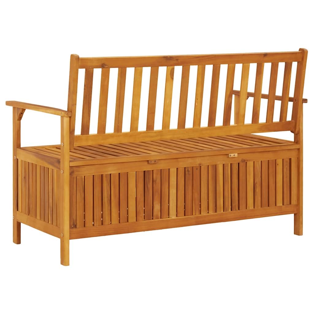 vidaXL Heim & Garten Gartenbank Stauraum 120cm Braun Akazie