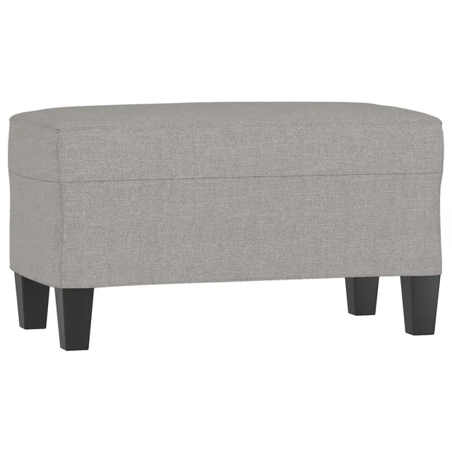 vidaXL Sitzbank Hellgrau 70x35x41 cm Polsterbank Stoff
