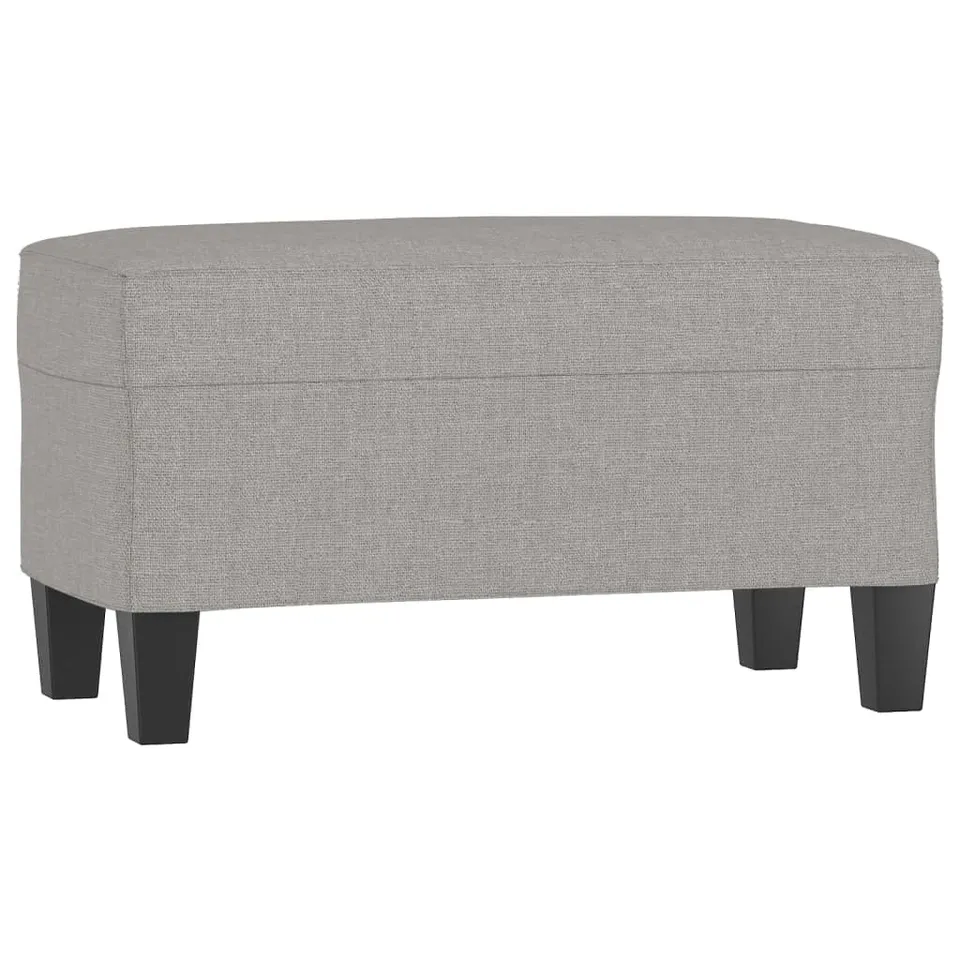 vidaXL Sitzbank Hellgrau 70x35x41 cm Polsterbank Stoff