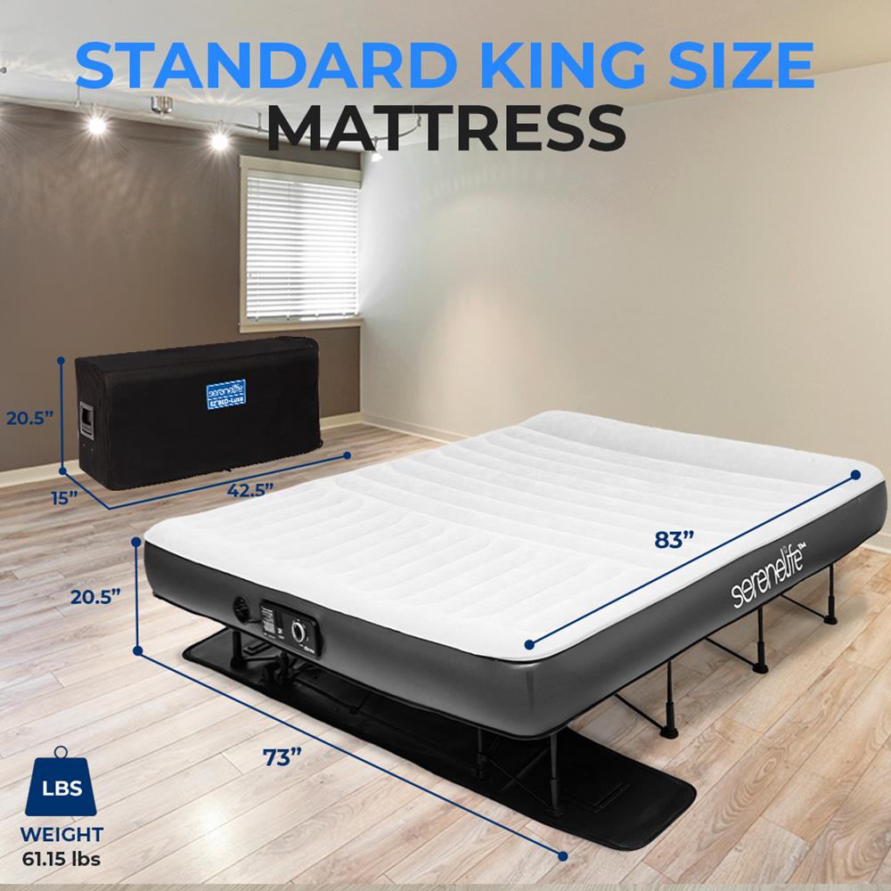 Serenelife Furniture Luftbett King selbstaufblasend Memory Foam